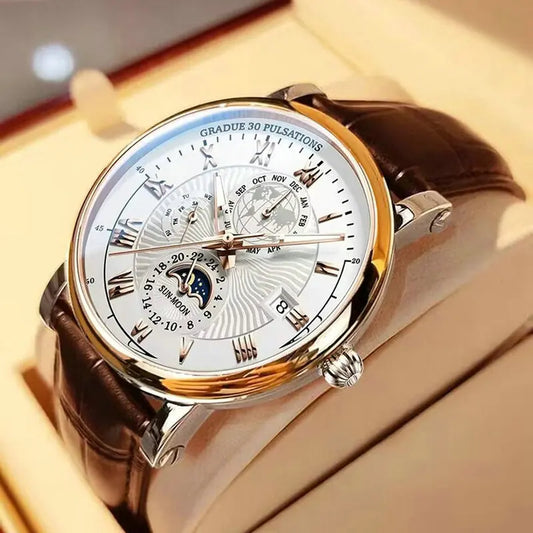 Men Watch Fashion Top Luxury Sport Men's Wristwatch Waterproof Luminous Leather