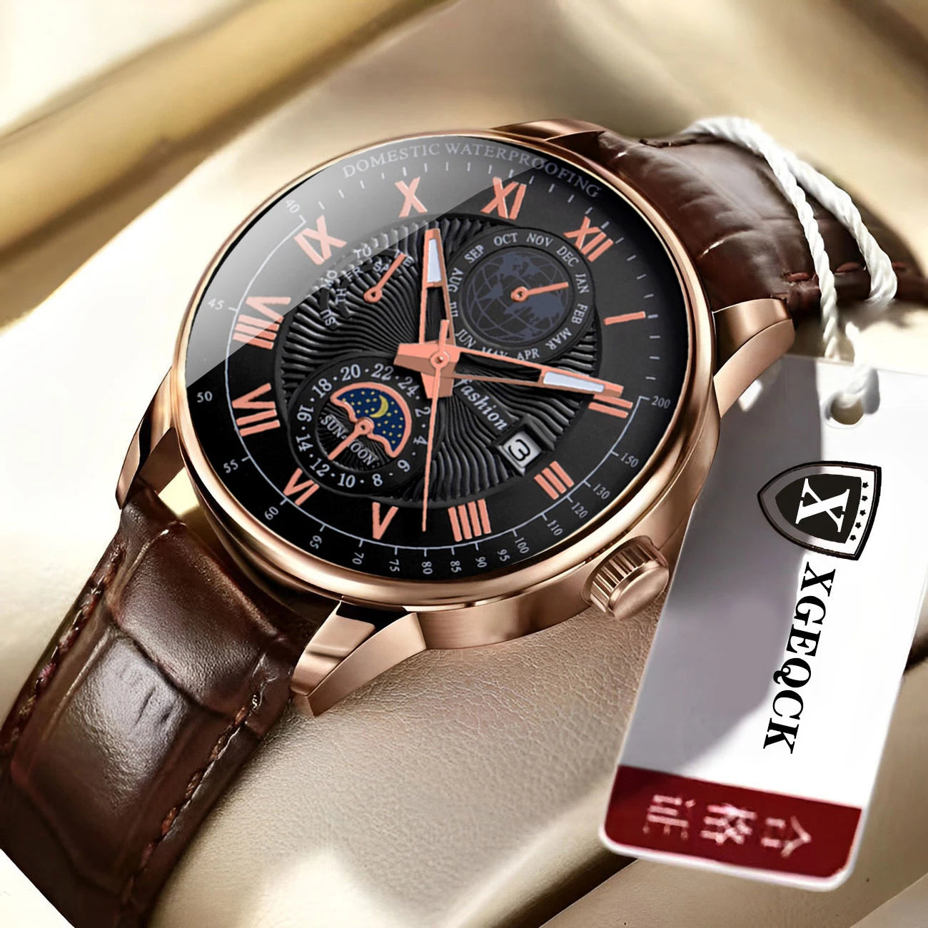 Men Watch Fashion Top Luxury Sport Men's Wristwatch Waterproof Luminous Leather