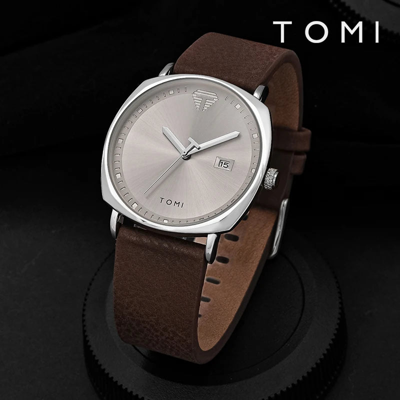 Men's Watch Minimalist Fashion Sports Watch Calendar Leather Casual Watch