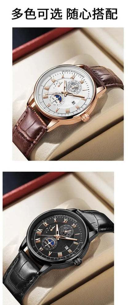 Men Watch Fashion Top Luxury Sport Men's Wristwatch Waterproof Luminous Leather