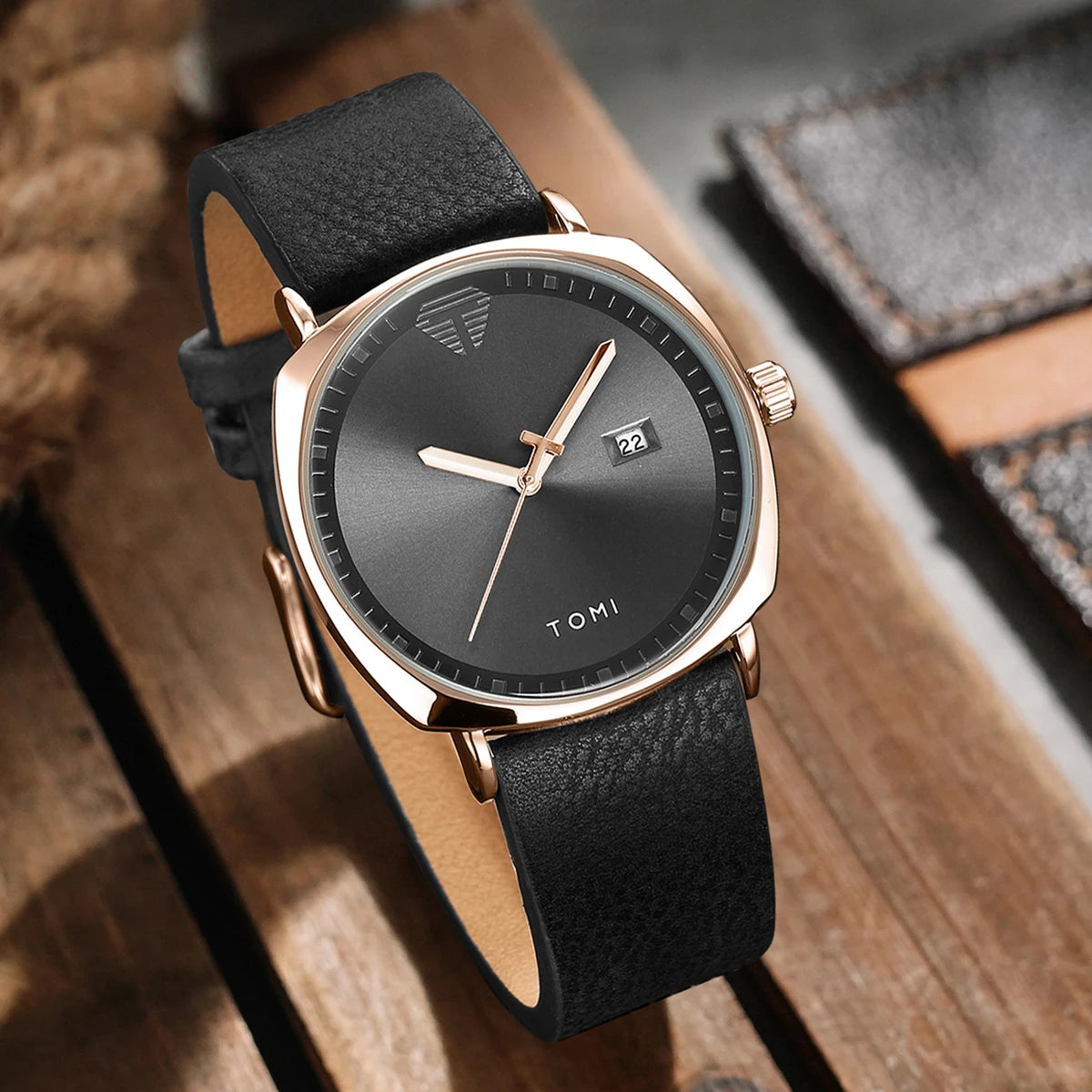 Men's Watch Minimalist Fashion Sports Watch Calendar Leather Casual Watch