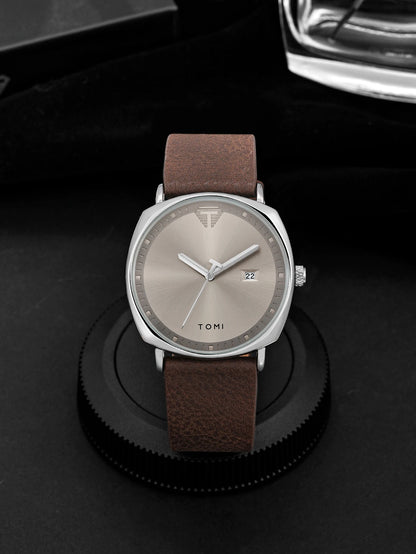 Men's Watch Minimalist Fashion Sports Watch Calendar Leather Casual Watch