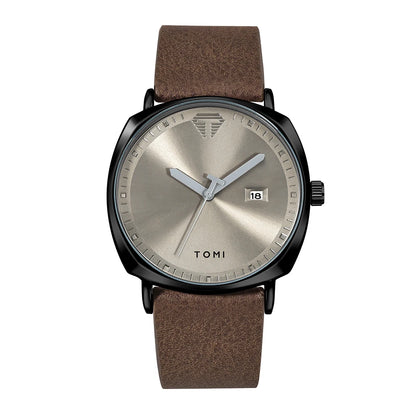 Men's Watch Minimalist Fashion Sports Watch Calendar Leather Casual Watch