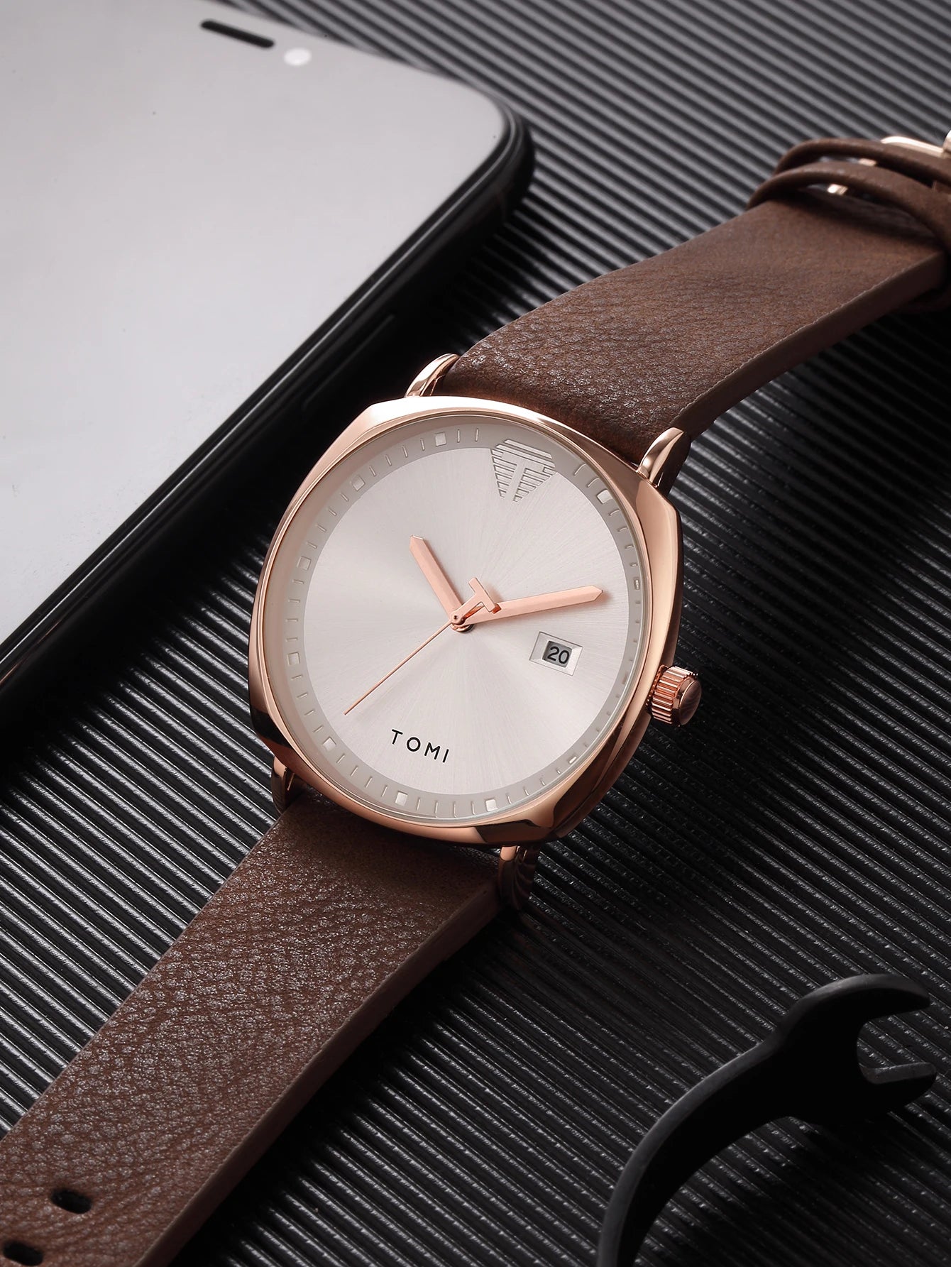 Men's Watch Minimalist Fashion Sports Watch Calendar Leather Casual Watch