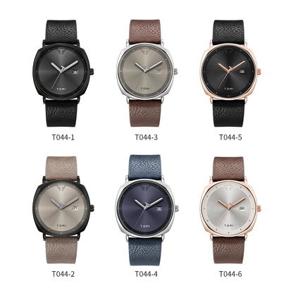 Men's Watch Minimalist Fashion Sports Watch Calendar Leather Casual Watch