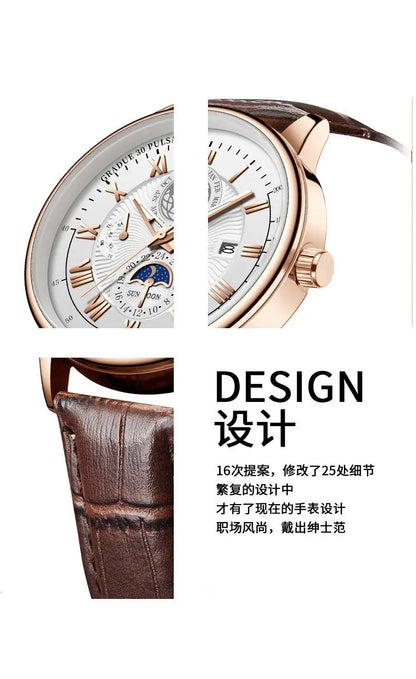 Men Watch Fashion Top Luxury Sport Men's Wristwatch Waterproof Luminous Leather